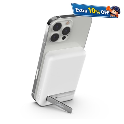 BELKIN 貝爾金 BOOST↑CHARGE™ 磁力無線行動充電器 5K+支架 移動電源