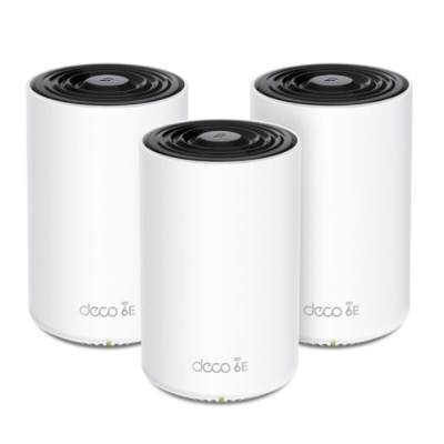 TP-Link Deco XE75 Pro(三件装) 2.5G WAN/LAN  三频AXE5400 WiFi 6E Mesh 路由器
