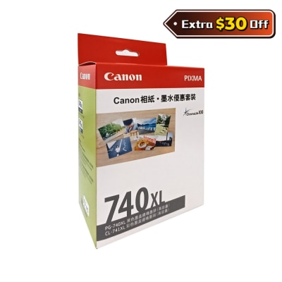 CANON 佳能 PG-740XL + CL-741XL 相紙墨水優惠套裝 連PP-208 4R相紙 (20張)