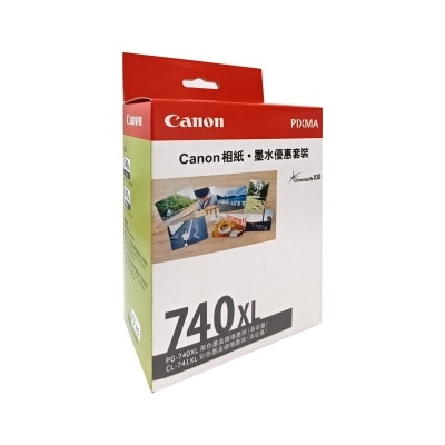 CANON 佳能 PG-740XL + CL-741XL 相紙墨水優惠套裝 連PP-208 4R相紙 (20張)