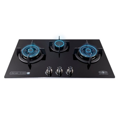 氣霸 Hibachi HY-3363 石油氣三頭 嵌入式氣體爐