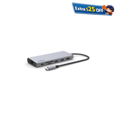 BELKIN 贝尔金 USB-C® 7 合 1 多媒体集线器 (100W)