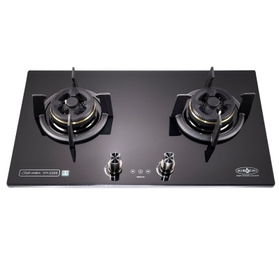 氣霸 Hibachi HY-2266 煤氣雙頭定時 嵌入式氣體爐