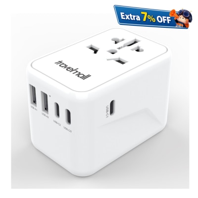 Travelmall 65W PD 高效能5 USB 旅行转换插头