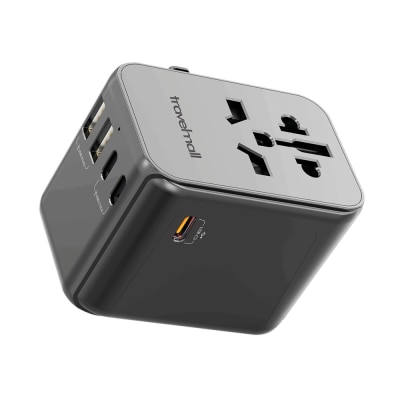 Travelmall 65W GaN PD High Performance Worldwide Travel Adaptor with 5 USBs