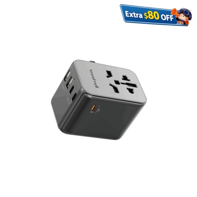 Travelmall 65W PD 高效能5 USB 旅行转换插头