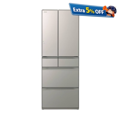 HITACHI 日立 R-HW620RH 472公升 6门变频环保雪柜 (包拆箱埋位)