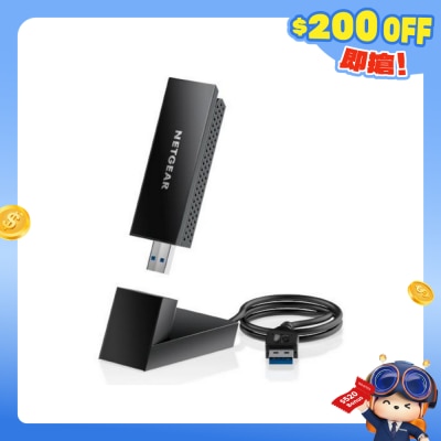 NETGEAR - Nighthawk A8000 AXE3000 WiFi 6E USB 3.0 Adapter