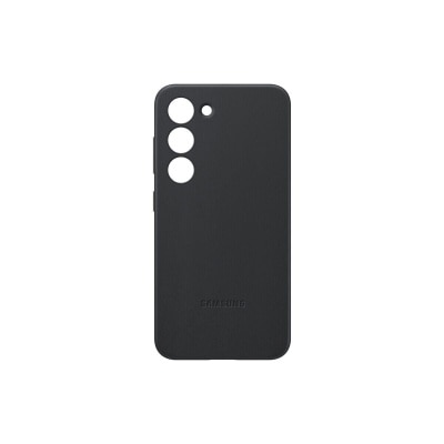 SAMSUNG Galaxy S23 Leather Case (Black) Mobile Phone Case