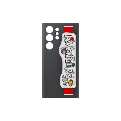 SAMSUNG S23 PU Strap Marvel Icon for S23 series Silicone Grip Case