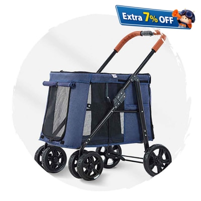 BELLO 时尚版可折叠狗狗手推车 (宠物承重:30kg)
