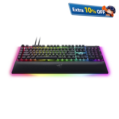 Razer RazeBlackWidow V4 Pro - Mechanical Wired Gaming Keyboard (Green Switch)