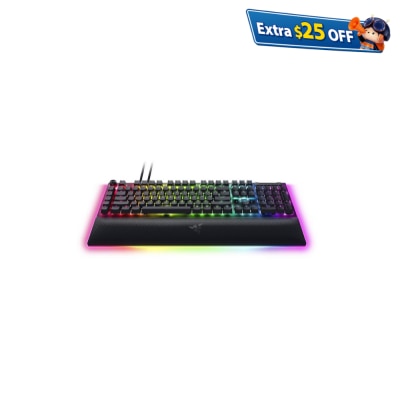 Razer 雷蛇 BlackWidow V4 Pro 有線機械軸遊戲鍵盤 (綠軸)
