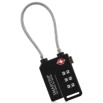 SMARTRIP TSA 3-Dial 鋼索行李密碼鎖