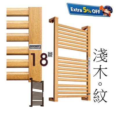 Sanwall ATW01TM-12ULTRA 18 tubes wall mount enlarge electric towel