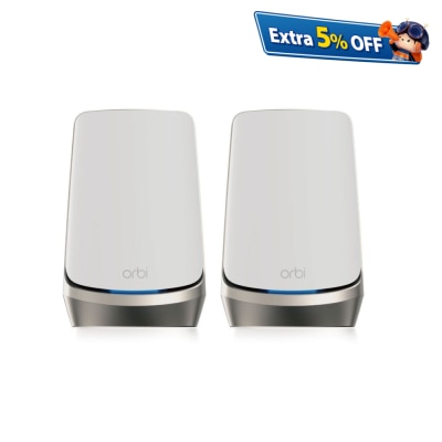 NETGEAR Orbi RBKE962 Mesh WiFi 6E 四频无线系统 - 2 件装
