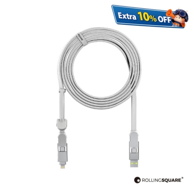 Rolling Square InCharge XL 6合1 100W 快速充电线 2米