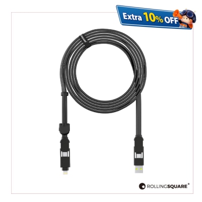 Rolling Square InCharge XL 6合1 100W 快速充电线 3米