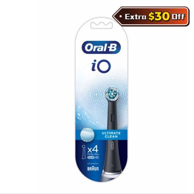 Oral-B iO 深层清洁刷头4支装(黑色)