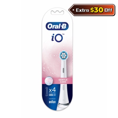 Oral-B iO 清潔護齦刷頭4支裝(白色)