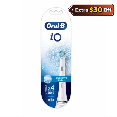 Oral-B iO 深层清洁刷头4支装(白色)
