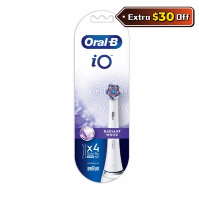 Oral-B iO 美白至臻刷頭4支裝(白色)