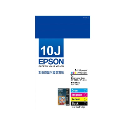 EPSON 爱普生 T10J 相纸连墨水优惠套装 (C13T10J183H0)