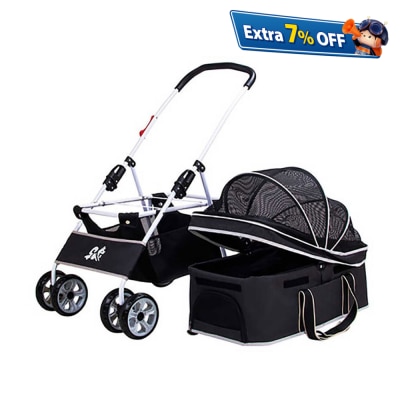 Dodopet 可分拆四轮摺叠狗狗手推车 (宠物承重：20kg)