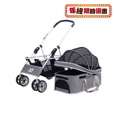 Dodopet 可分拆四轮摺叠狗狗手推车 (宠物承重:20kg)