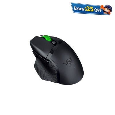 Razer 雷蛇 Basilisk V3 X HyperSpeed - 具備 RGB 燈光效果的可自訂無線遊戲滑鼠