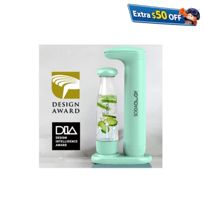 Soda Fun 专业梳打水机套装 (附送1支425g气瓶, 可打60公升饮料)Seafoam限量版