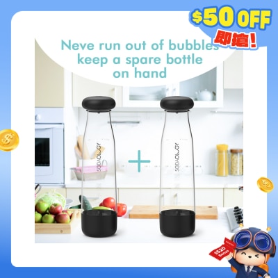 Soda Fun - 專用水瓶(1公升X雙樽)) 水瓶雙氣閥•獨特儲壓設計