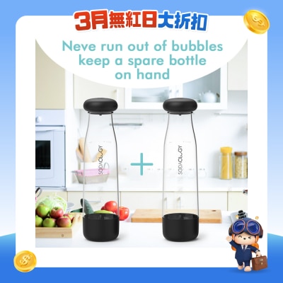Soda Fun - 专用水瓶(1公升 X 双樽) 水瓶双气阀•独特储压设计