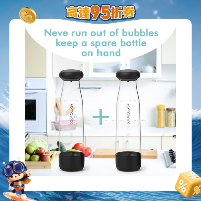 Soda Fun - 專用水瓶(1公升X雙樽)) 水瓶雙氣閥•獨特儲壓設計