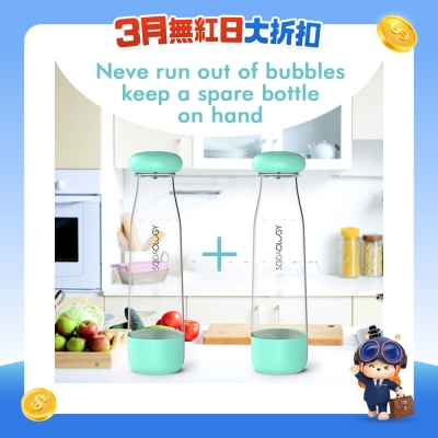 Soda Fun - 专用水瓶(1公升 X 双樽) 水瓶双气阀•独特储压设计
