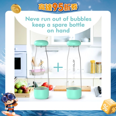 Soda Fun - 專用水瓶(1公升X雙樽)) 水瓶雙氣閥•獨特儲壓設計