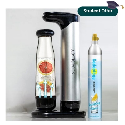 Soda Fun Bottom-Up Infusion Soda Maker (Incl 425g Gas Cylinder x1 for 60L drinks)