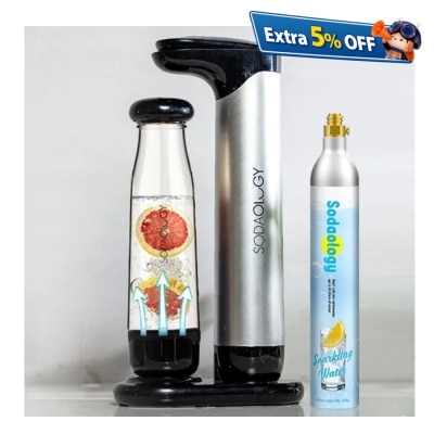 Soda Fun Bottom-Up Infusion Soda Maker (Incl 425g Gas Cylinder x1 for 60L drinks)