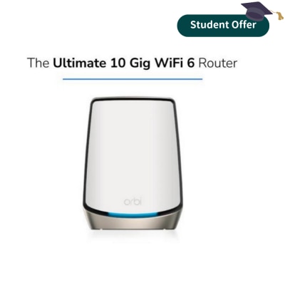 NETGEAR RBR860S Orbi Mesh AX6000 WiFi 6 三频路由器