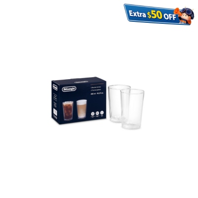 DELONGHI DLSC319 Double-Wall Thermal Glasses (480ml)