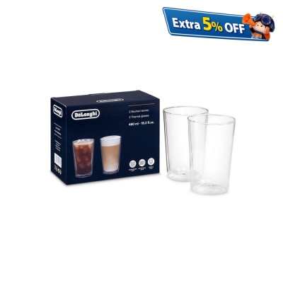DELONGHI DLSC319 Double-Wall Thermal Glasses (480ml)