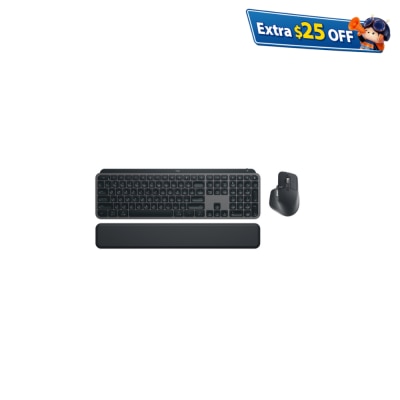 LOGITECH 羅技 MX KEYS S 及 MX Master 3S (配手托) 無線高階鍵鼠套裝