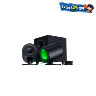 Razer 雷蛇 Nommo V2 Pro - 全音域 2.1 遊戲喇叭與無線重低音揚聲器
