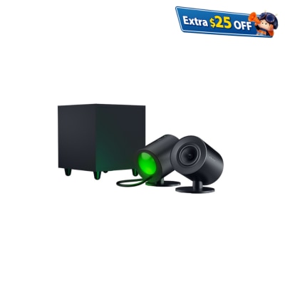 Razer 雷蛇 Nommo V2 - 全音域 2.1 遊戲喇叭與有線重低音揚聲器