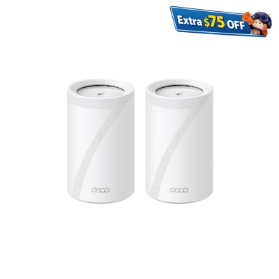 TP-Link Deco BE65(2件装) BE11000 三频 WiFi 7 Mesh 路由器