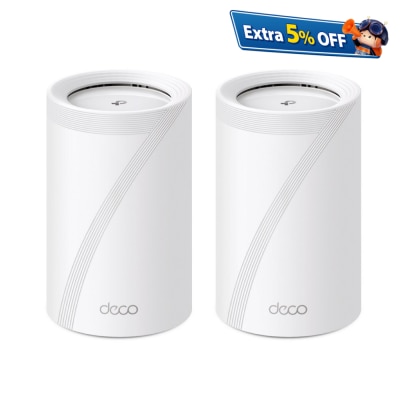 TP-Link Deco BE65(2件裝) BE11000 三頻 WiFi 7 Mesh 路由器