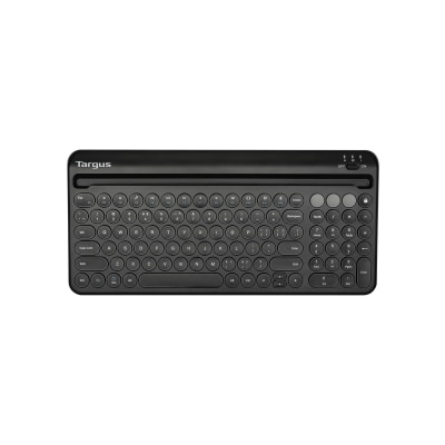 TARGUS AKB867 Multi-Device Bluetooth Antimicrobial Keyboard with Tablet/Phone Cradle