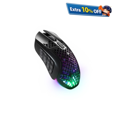 SteelSeries Aerox 9 超轻量型 (89g) 无线电竞滑鼠
