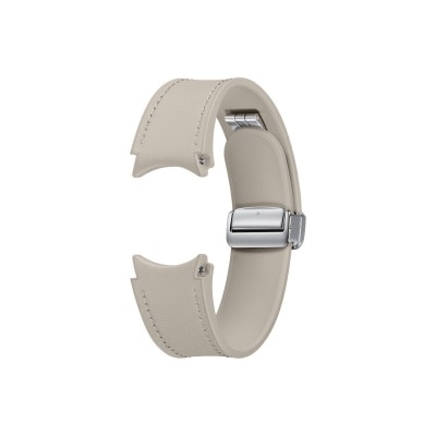 SAMSUNG 三星電子 Galaxy Watch6 D型扣純素皮革錶帶 (20mm, M/L) 智能穿戴配件