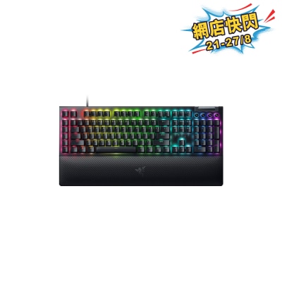 Razer 雷蛇 BlackWidow V4 有線機械軸遊戲鍵盤 (綠軸)